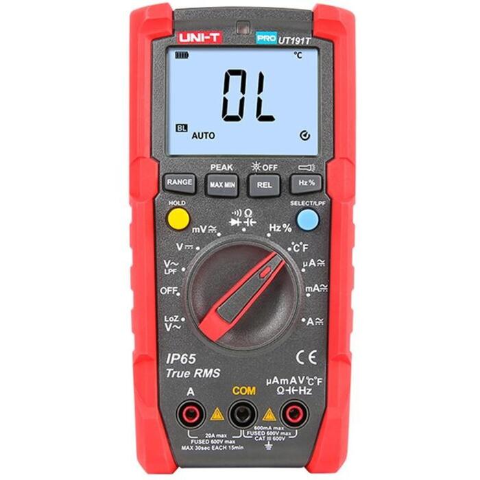 Uni-T UT191T profesionālais digitālais multimetrs, 600