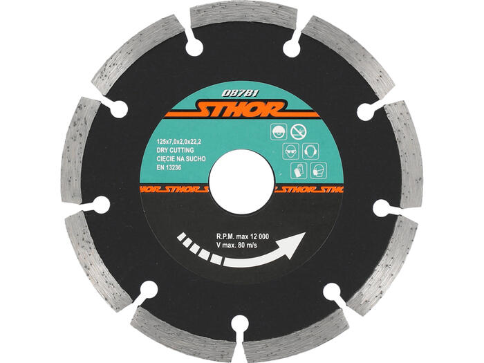 DIAMOND BLADE, SEGMENTED 125MM 08781 STHOR