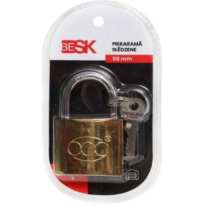 BESK Piekaramā slēdzene ar 3 atslēgām