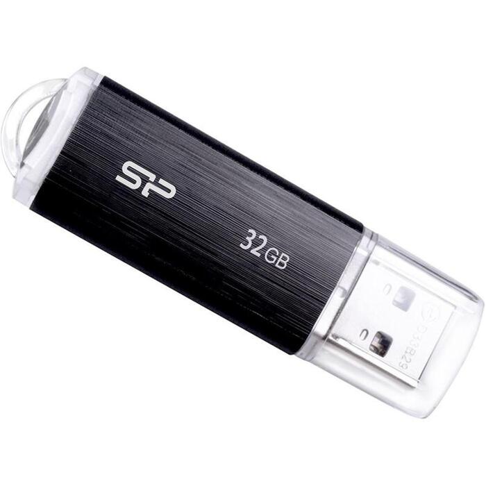 Silicon Power Ultima U02 USB флеш-накопитель 32 ГБ, SP032GBUF2U02V1K, 32 ГБ, USB Type-A, 2.0, черный, 1 шт (SP032GBUF2U02V1K)