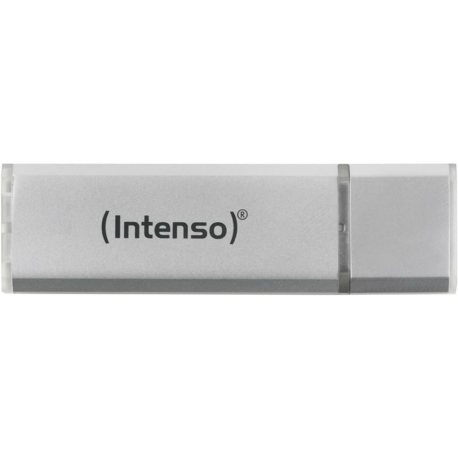 Intenso USB флеш-накопитель 3531470 16 ГБ, USB 3.2 Gen 1, скорость чтения 70 МБ/с, алюминиевый корпус, серебристый цвет (3531470)