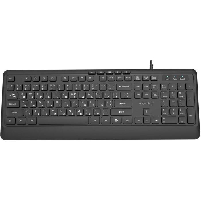 Gembird klaviatūra, KB-MCH-05-CYRL, 1.8m, USB