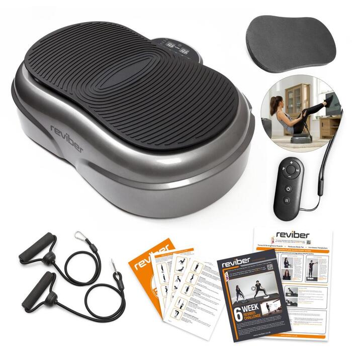Reviber Вибрационная платформа RV-VIFU/ER-07, 500W, 120kg, 3 программы, 14mm амплитуда, пульт дистанционного управления (RV-VIFU/ER-07)