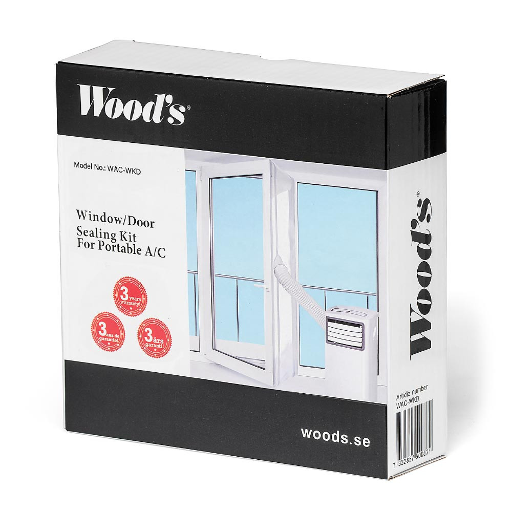 Montāžas komplekts mobilajam gaisa kondicionētājam - durvīm 02124 WOOD‘S (02124)