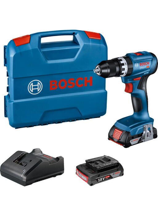 Аккумуляторная ударная дрель GSB 18V-45 18V (2x2.0Ah) 06019K3302 BOSCH (06019K3302)