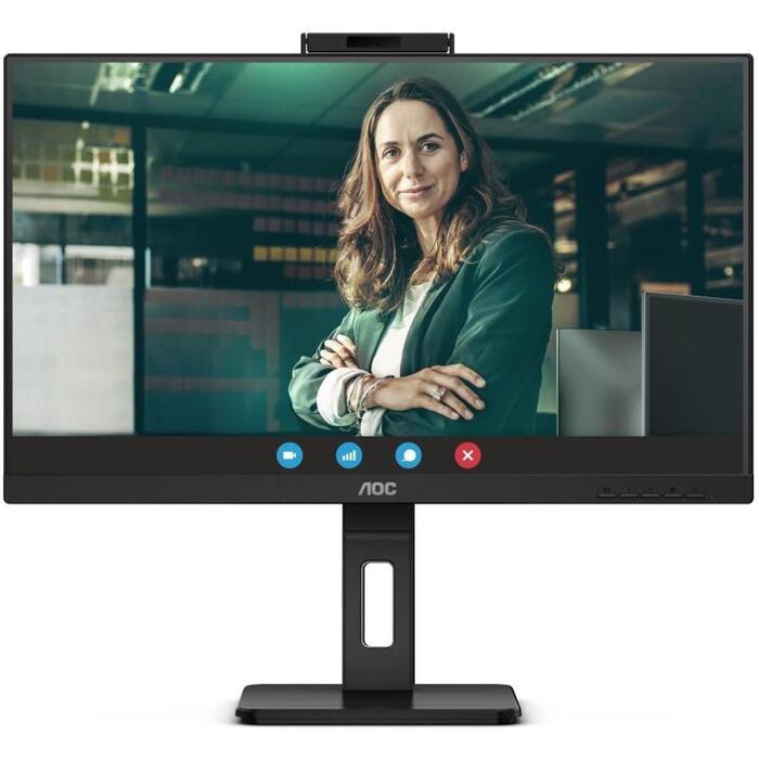 Aoc монитор Q27P3CW, 27 дюймов, 2560 x 1440, 75 Гц, 4 мс, 350 кд/м², 2 x HDMI, USB-C, 5 МП веб-камера, регулируемая подставка (Q27P3CW)