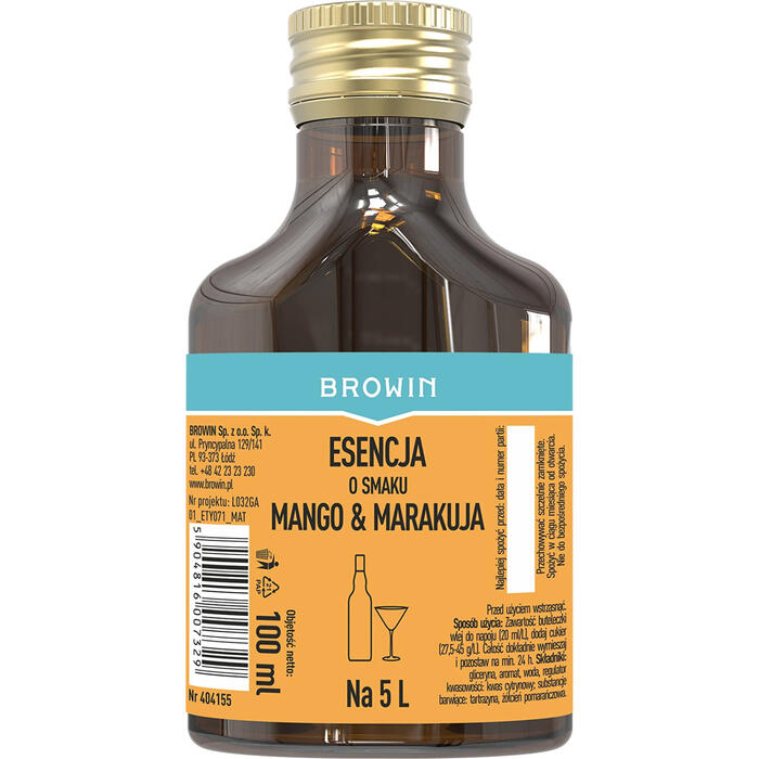 Browin Ароматическая эссенция, Манго и маракуйя, 404155, 100мл, для 5л напитка (404155)