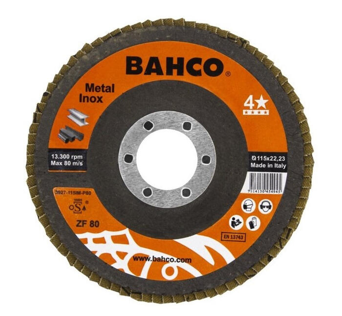 BAHCO Flap disc INOX+Fe T42 P80