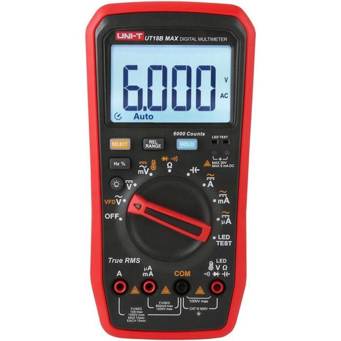 Uni-T Digitālais multimetrs UT18B MAX, 6000