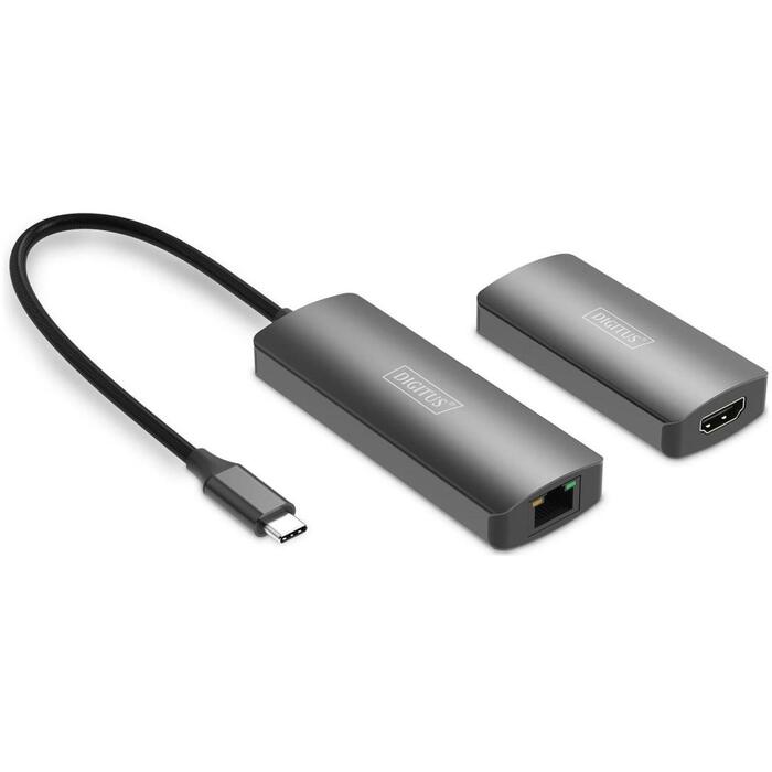Digitus 4K Video Extender (USB-C - HDMI) DS-55343, 30м, Передатчики и приемники, Проводной (DS-55343)