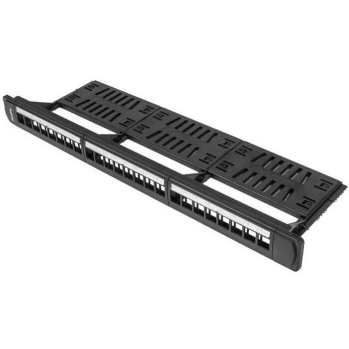 Lanberg Pieslēgvietu panelis PPKS-1124-B, 24 porti