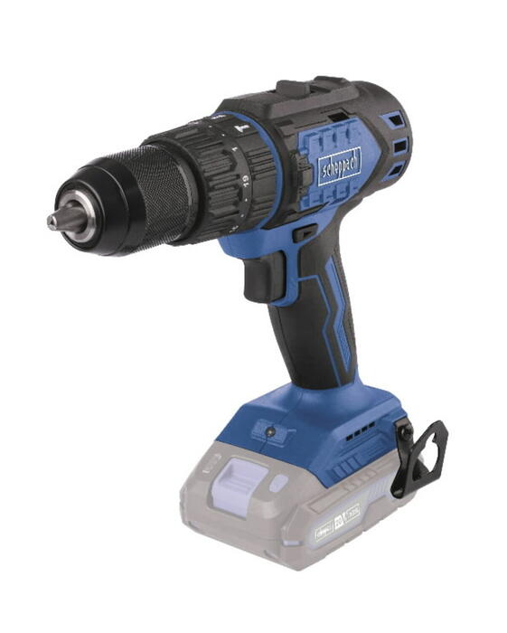 Scheppach Аккумуляторная ударная дрель BC-CD60-X 5909237900, 60 Нм, 13 мм, 2 скорости, 3 функции, LED подсветка, без АКБ (5909237900)