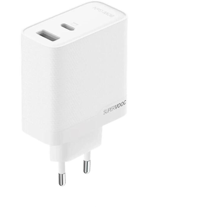 OPPO SUPERVOOC 80W Adapter, OSAB7CF3AE, White