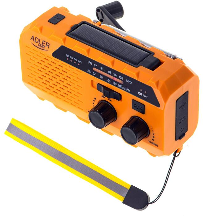 Adler Pārnēsājamā radio ar lukturīti AD