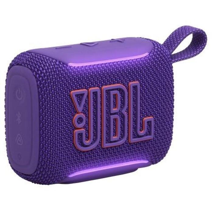 JBL Go 5 JBLGO5PUR, водонепроницаемая Bluetooth колонка, 4,8 Вт RMS, 45 мм, IP68, 8 ч, фиолетовый (JBLGO5PUR)