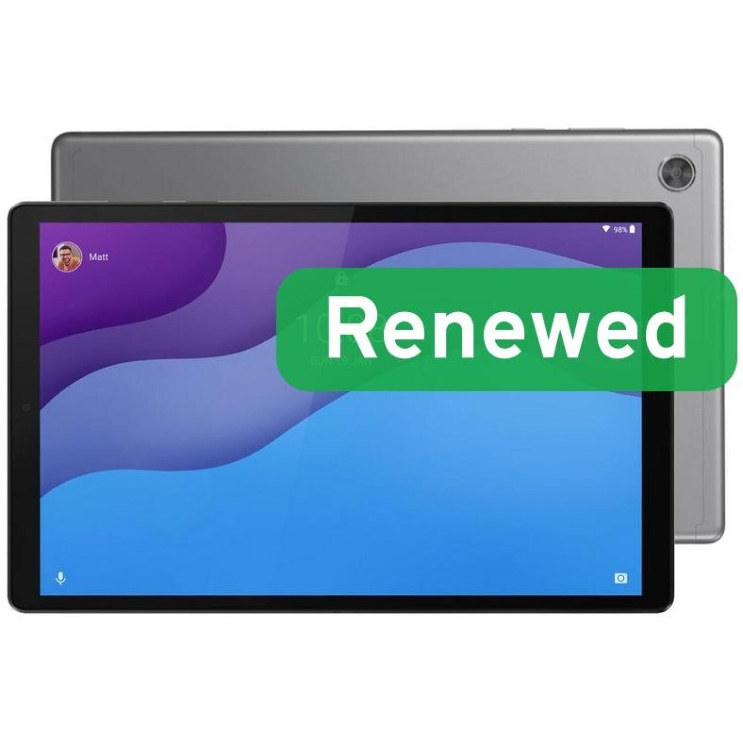 Lenovo Renewed Планшет Tab M10 2nd Gen RLEtm102g-4ig21O, 64ГБ, 10.3", Android, 4G, Аккумулятор, железно-серый, класс A (RLEtm102g-4ig21O)