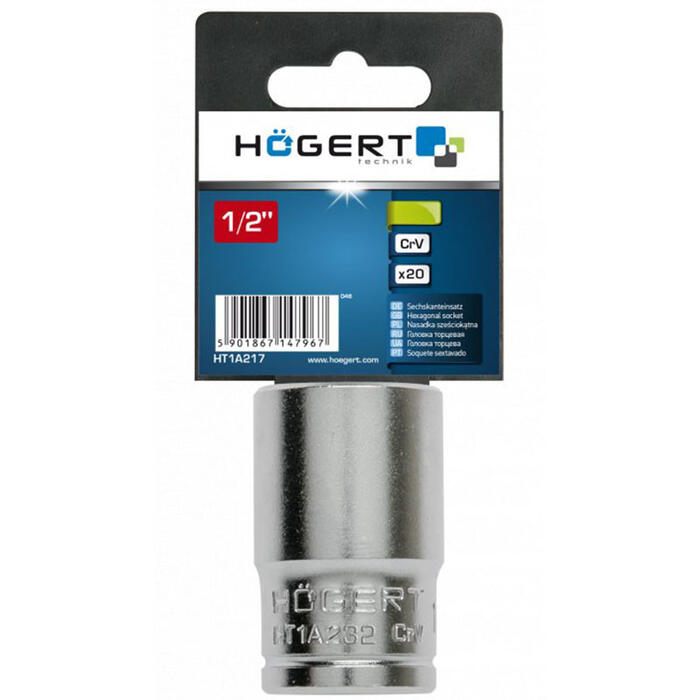 Hogert HT1A232, 1/2" uzgriežņu atslēga, HEX