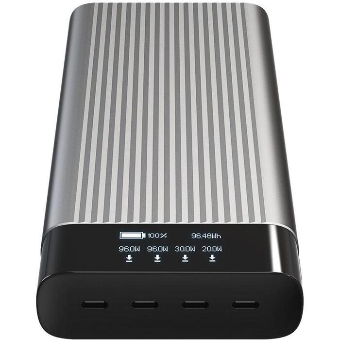 Hyper Power Bank HJ245B, 27000 мАч, 245 Вт, 4 x USB-C, OLED дисплей (HJ245B)