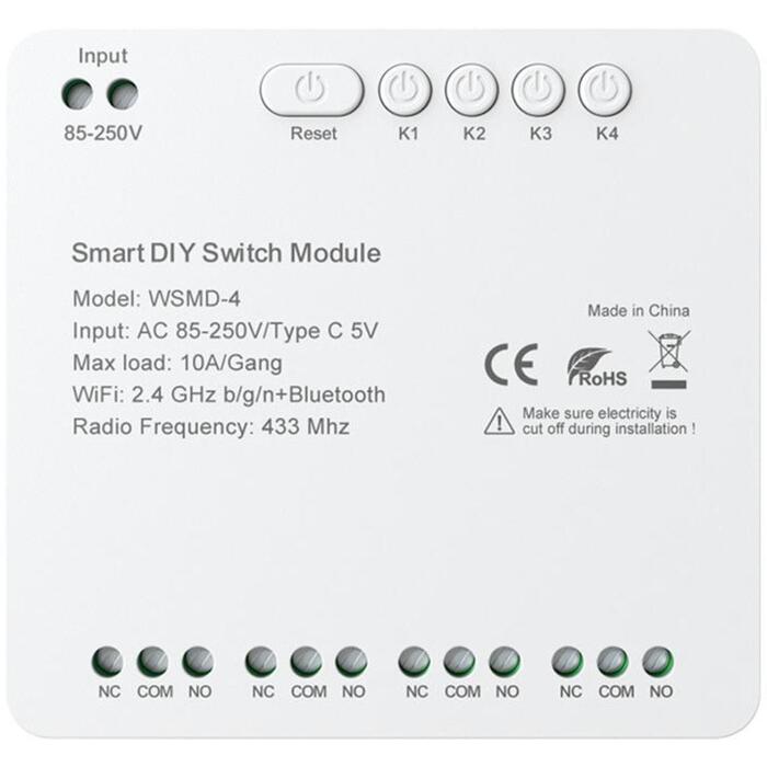 Avatto WSMD-4 250V komutatora modulis, 4