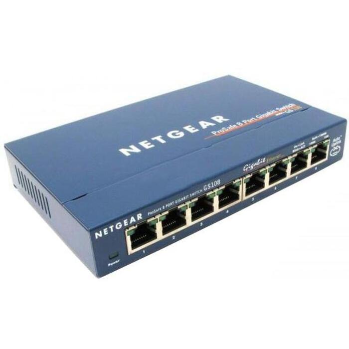 Netgear GS108GE komutators, 8 porti, 10/100/1000