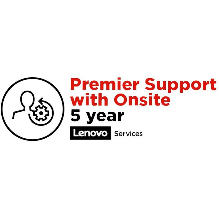 Lenovo Гарантия 5Y Premier Support 5WS0W86691, расширенное соглашение об обслуживании, 5 лет, на месте, на следующий рабочий день (5WS0W86691)