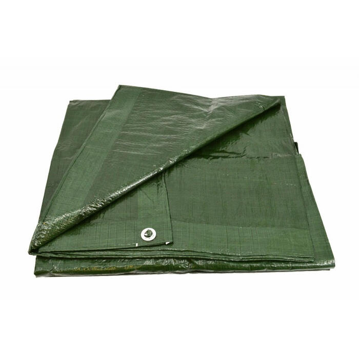 Zaļš tarpaulins 3x5m, 90g/m², ūdensizturīgs un