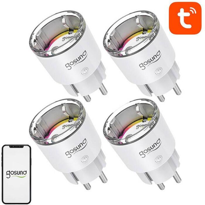 Gosund viedā kontakligzda EP2-4, 220-240V, 10A
