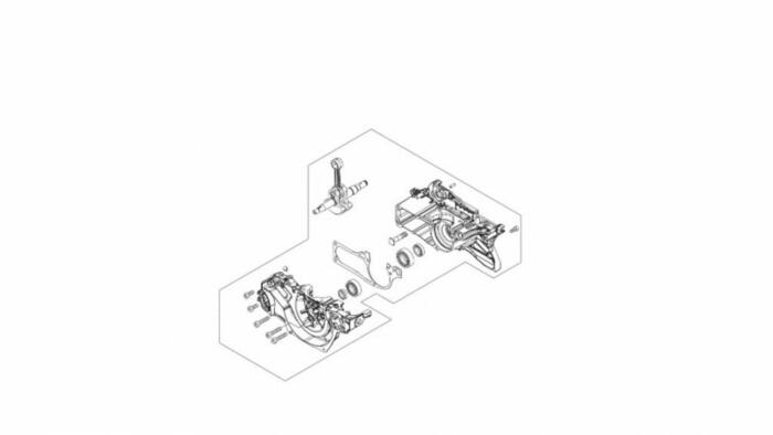 Комплект картера CS-4310SX, ECHO, P100011190, 0.15 кг (P100011190)