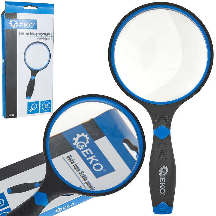 Palielināmais stikls ar TPR rokturi 100mm