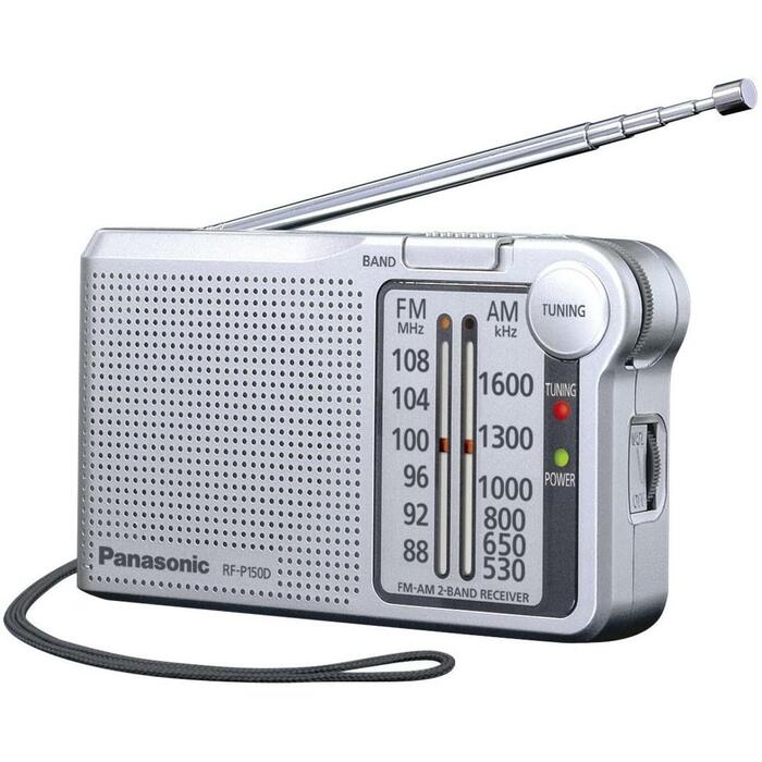 Panasonic Mobilais radiouztvērējs RF-P150DEG-S, 2xAA, FM