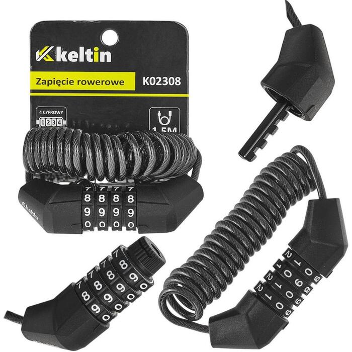 Keltin K02308 Velosipēda troses slēdzene, 4