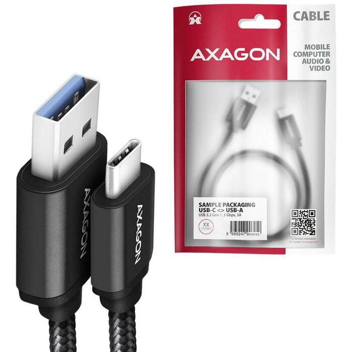 Axagon kabelis USB-C uz USB-A 3