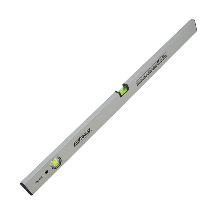 Alumīnija līme 120cm, anodēta, 2 burbuļi