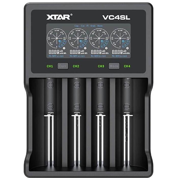 Xtar akumulatoru lādētājs VC4SL, 4 baterijas