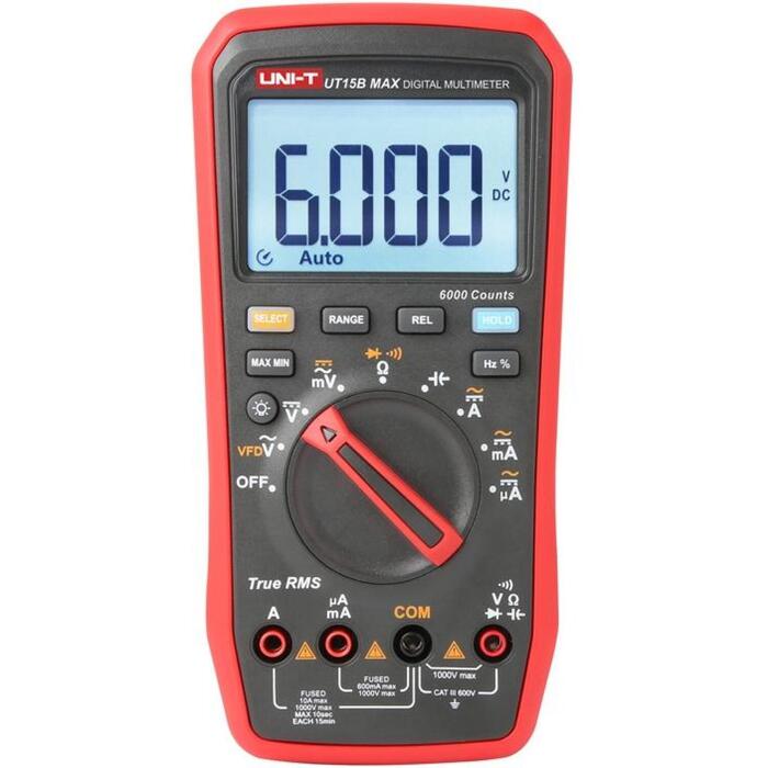 Uni-T Digitālais multimetrs UT15B MAX, 1000V