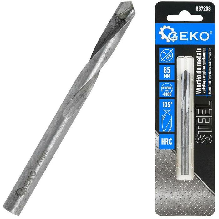 Geko metāla urbis G37203, 7 mm
