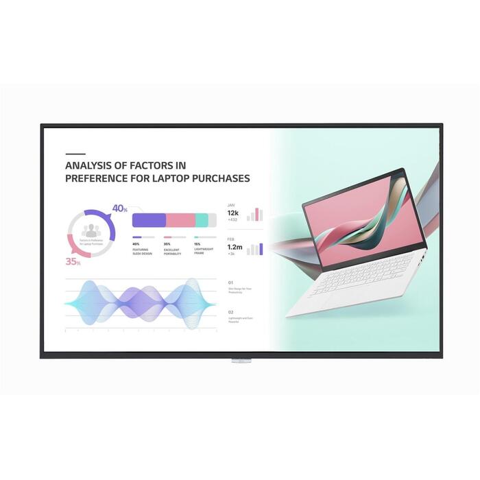 Lg 98UH5J-H.AEU, 98", 4K UHD, 500 cd/m², 8 ms, 178°, 178°, 24/7, webOS, LED, LAN, 3xHDMI, 1xUSB (98UH5J-H.AEU)