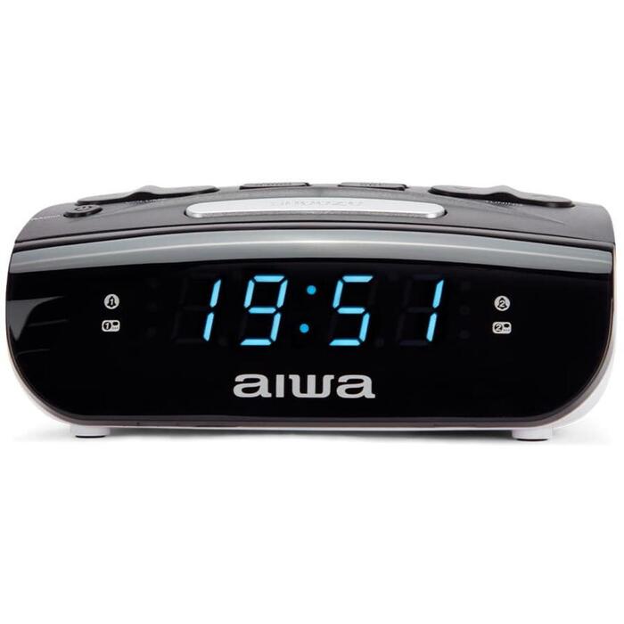 AIWA CR-15 цифровые радиобудильник, 0,6" светодиодный дисплей, MW/FM PLL, 20 станций, двойной будильник, AC 230V (CR-15)
