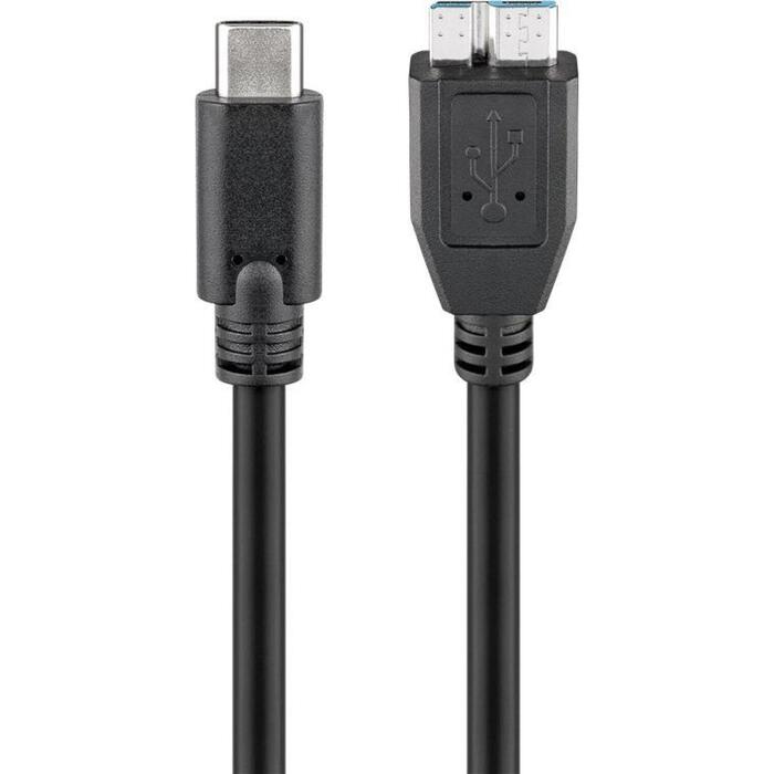 Goobay Kabelis USB-C uz Micro-USB-B 3