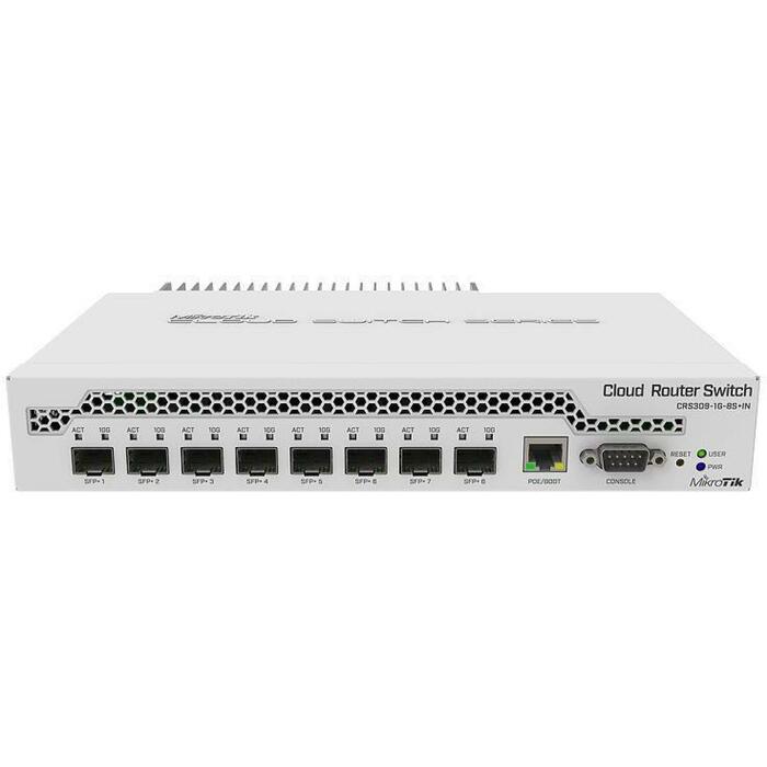 Mikrotik CRS309-1G-8S+IN pārvaldāms komutators, 1 RJ-45