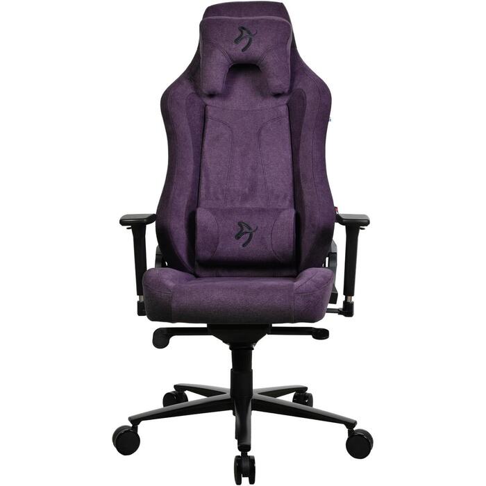 Arozzi Vernazza SoftFabric VERNAZZA-SFB-PP, 72cm, 47-57cm, 5, ergonomisks, 3D regulējami roku balsti, mīksta auduma apdare (VERNAZZA-SFB-PP)