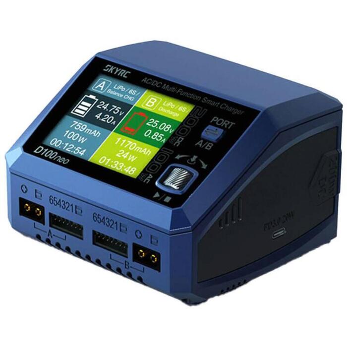 SkyRC D100neo lādētājs SK-100199-01, 2 porti