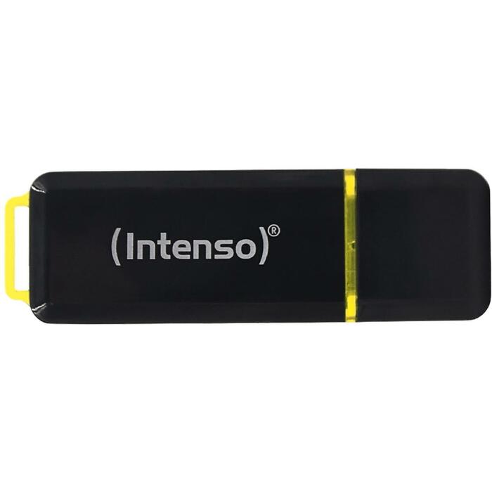 Intenso USB флеш-накопитель 3537491 128 ГБ, Скорость чтения 250 МБ/с, Скорость записи 100 МБ/с, USB 3.2 Gen 1, Черный, Желтый (3537491)