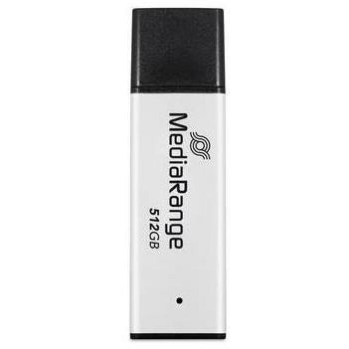 Mediarange USB флеш-накопитель MR1904, 512 ГБ, USB Type-A, 3.2 Gen 1, скорость чтения 250 МБ/с, скорость записи 160 МБ/с (MR1904)