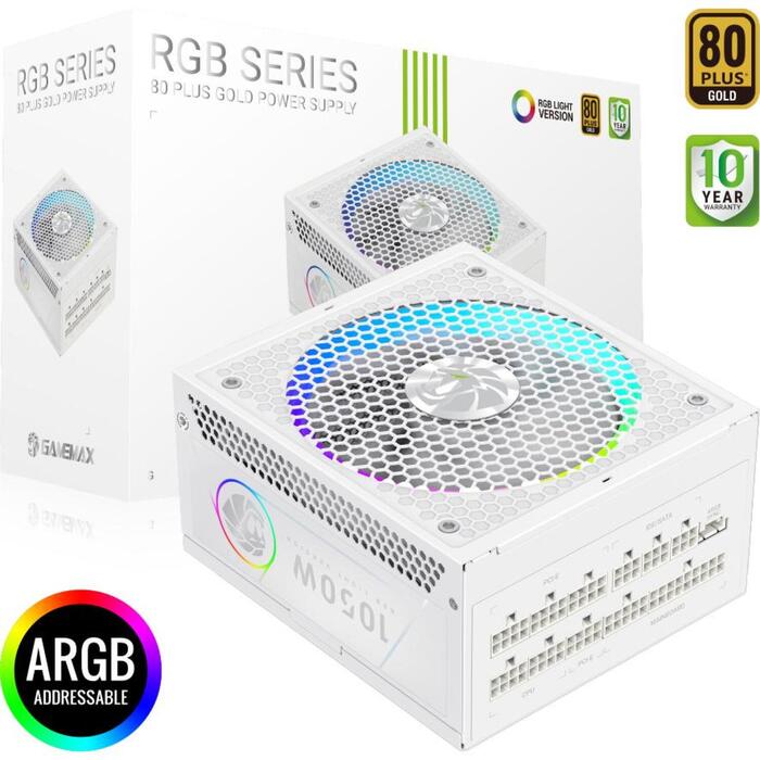 Gamemax barošanas bloks RGB 1050G WH