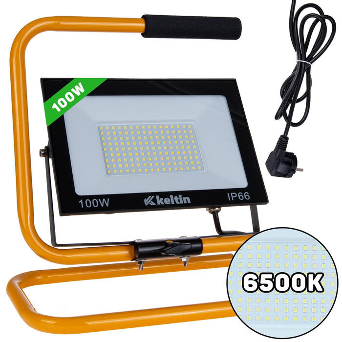 LED prožektors 100W ar statīvu, auksti
