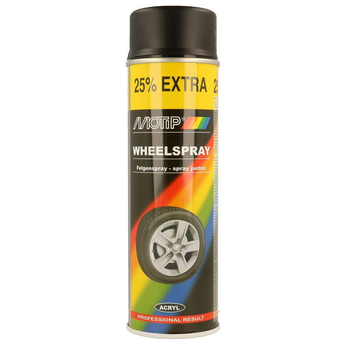Riteņu aerosols Wheel Spray Melns 500ml