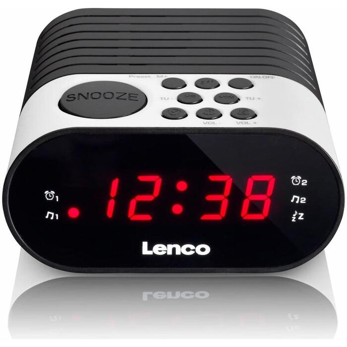 Lenco CR-07 White radiopulkstenis, FM radio