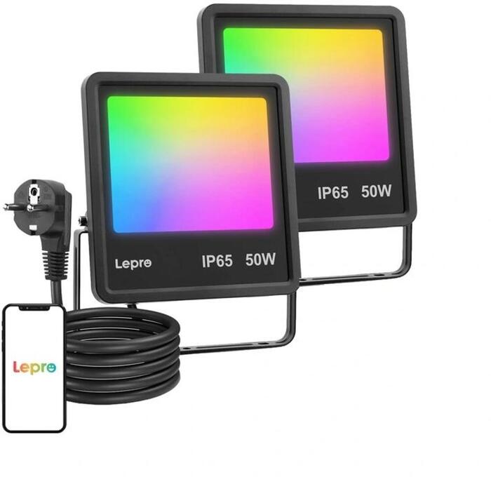 Lepro F1 prožektors F1-50-EU-2, 50W, 100°