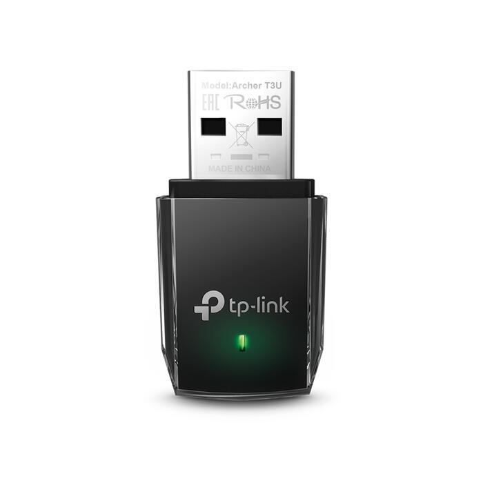 AC1300 Mini bezvadu MU-MIMO USB adapteris, TP-Link, Archer T3U, 5GHz, 2.4GHz, USB 3.0 (Archer T3U)